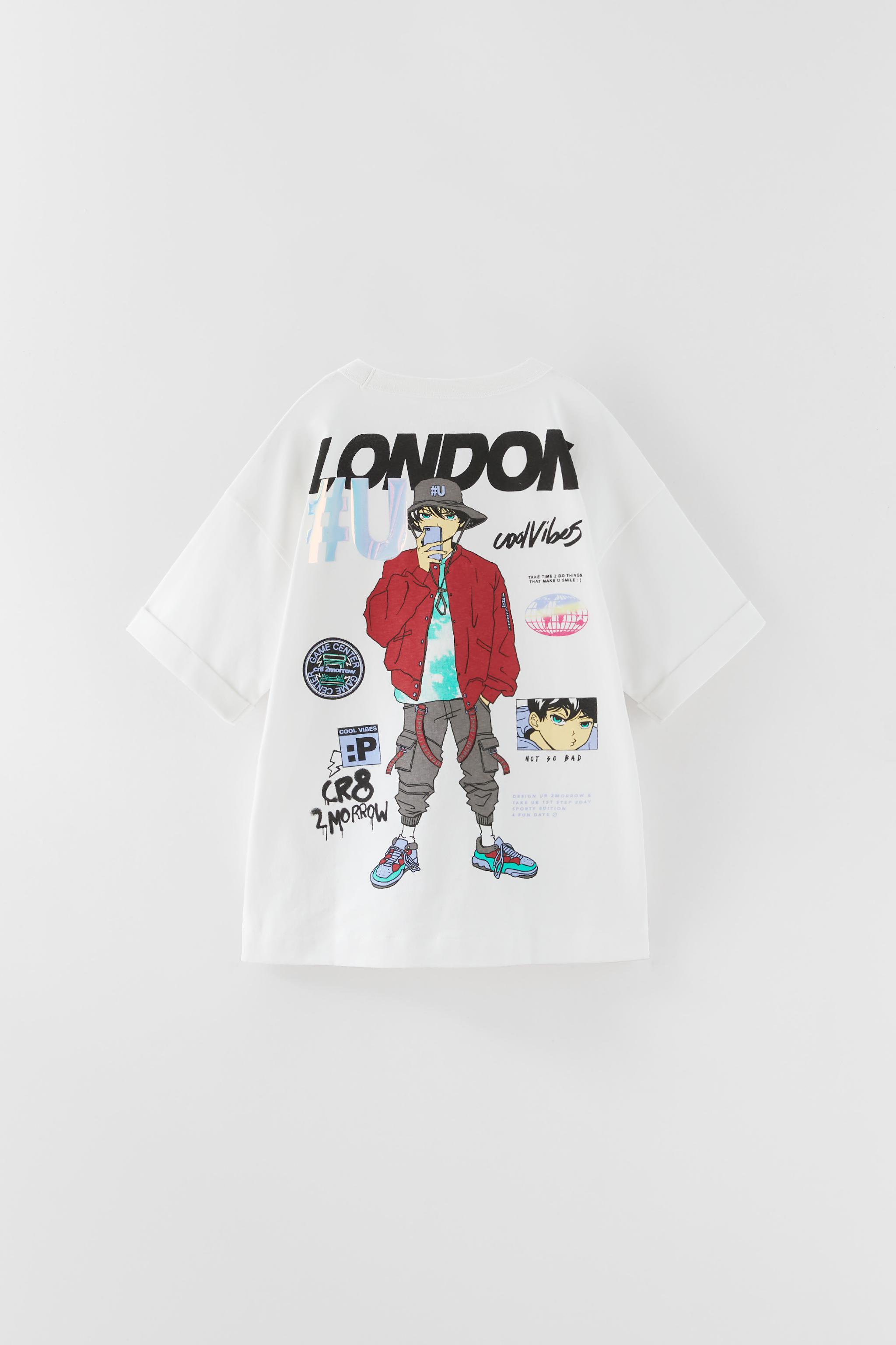 Zara anime shirt hotsell